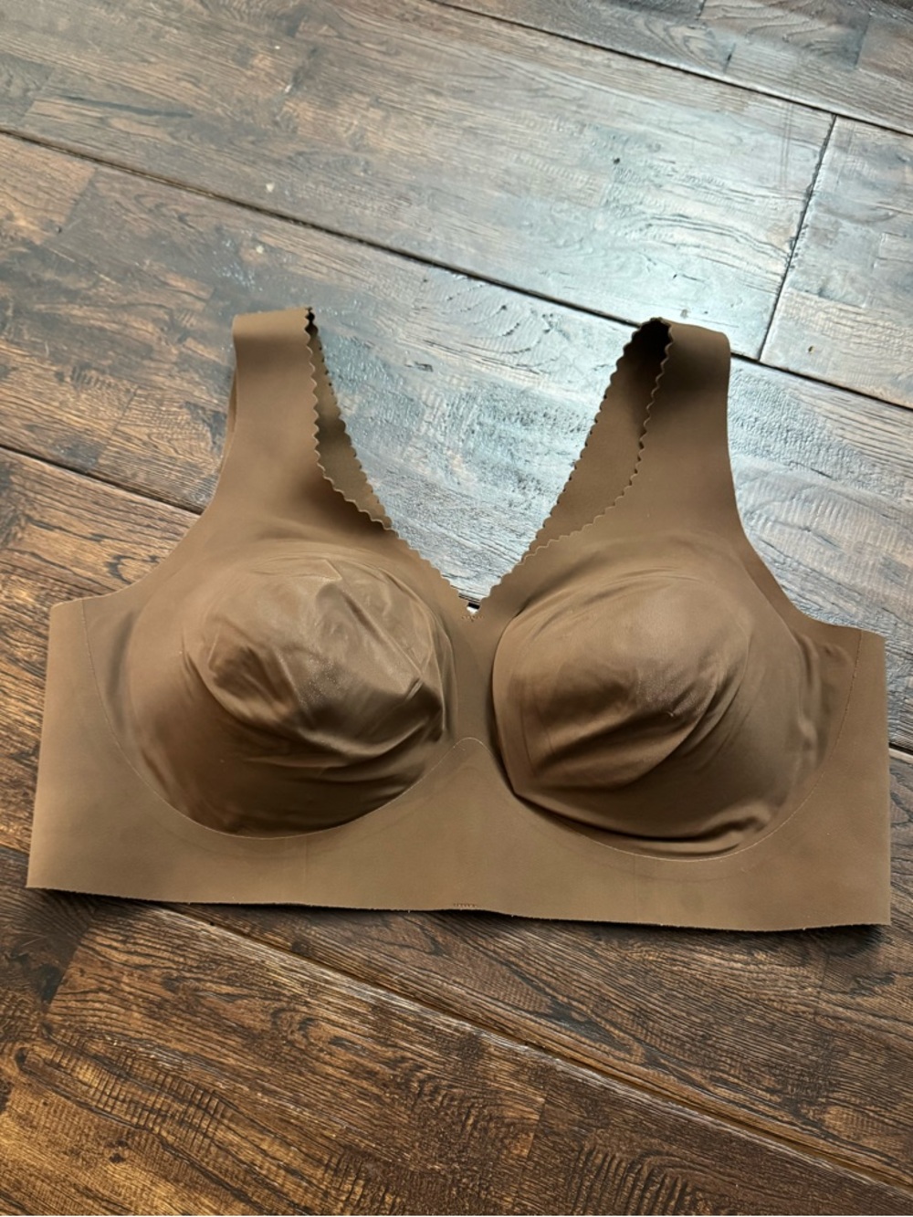 Evelyn & Bobbie Evelyn Seamless Wireless Bra - Brown Size XL - Picture 3 of 16